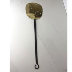 Rare Baldwin Brass Wrought Iron Star Perforated Skimmer 25.5 Inch